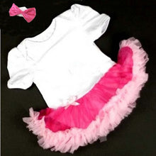 0-12M Lovely Baby Toddler Girls Ruffles Tutu Dress Romper One-Piece Outfit Dresses Clothes  Headband SM6