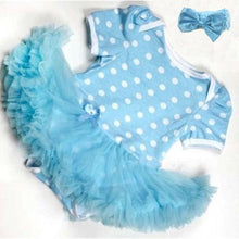 0-12M Lovely Baby Toddler Girls Ruffles Tutu Dress Romper One-Piece Outfit Dresses Clothes  Headband SM6