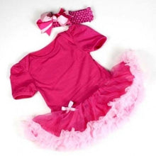 0-12M Lovely Baby Toddler Girls Ruffles Tutu Dress Romper One-Piece Outfit Dresses Clothes  Headband SM6