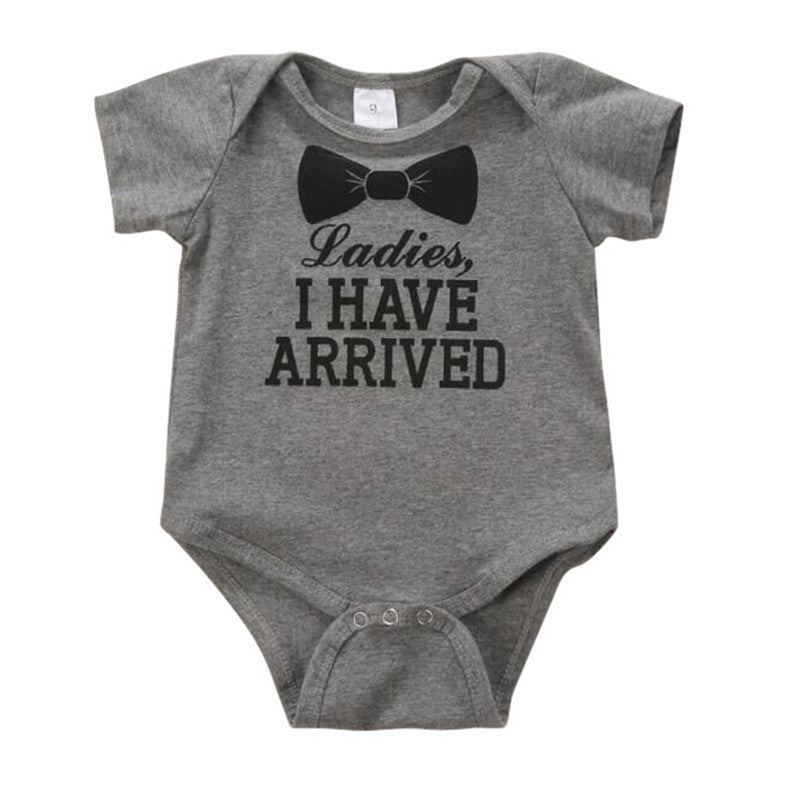 0-12Months born Baby Kids Boys Girls Cotton Clothes Letter Print Romper Bodysuit Jumpsuit Outfit Sets Clothing SM6