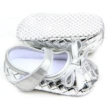 0-12Months PU Leather Bowknot Lattice Baby Girls Shoes Soft Sole Anti Slip Toddler First Walker Shoes SM6