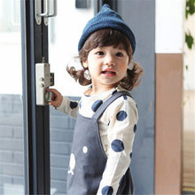 0-3Years Kids Baby Girls Boys Unisex Polka Dots Long Sleeve Blouse Tops T-Shirt Cotton Basic Tees Clothing PY1 SM6