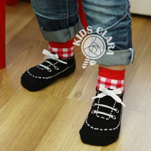 0-4 Years Baby Kids Infant Cotton Shoelaces Anti Slip Trainer Socks Booties Socks SM6
