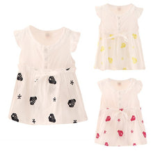 0-4Y Baby Girls Princess Dress Ruffle Button Tutu Kids DressesSM6