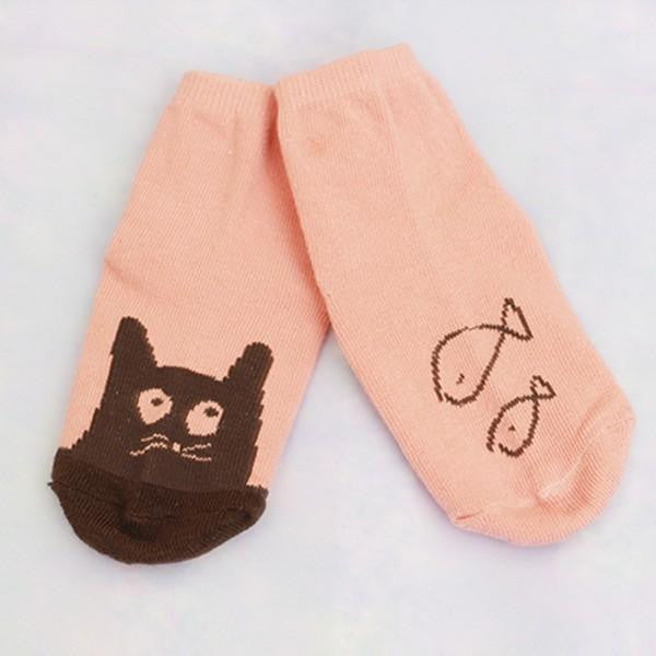 0-4Y Cute Toddler Baby Kids Girls Boys Soft Socks Cartoon Owl Pattern Socks Cotton Socks  SM6