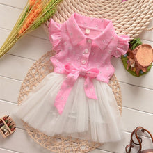 0-4Y Flower Baby Kids Girls Princess Tulle Dress Bowknot Party Shirt Tutu DressesSM6