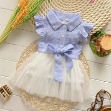 0-4Y Flower Baby Kids Girls Princess Tulle Dress Bowknot Party Shirt Tutu DressesSM6