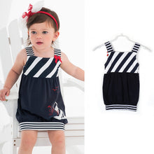 0-5T Cute Baby Kids Girls Dress Toddler Princess Party Tutu Striped Dresses SM6