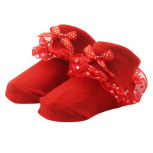 0-6 Months Toddlers Infants Cotton Ankle Socks Baby Girls Princess Bowknots Socks SM6