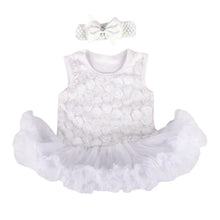 0-9M Baby Girls Clothes HeadbandRomper Outfits Tutus Rose Dress SM6