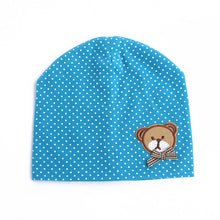 0-9M Lovely Infant Unisex Baby Boys Girls Bear Dots Pattern Cotton Cap Beanie Hats 9 Colors SM6