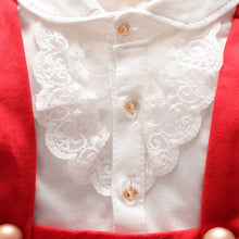 1-5Y Kids Girls Suspender Cotton Dress Long Sleeve Lace Floral Tops Baby Party Dresses PY SM6