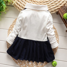 1-5Y Kids Girls Suspender Cotton Dress Long Sleeve Lace Floral Tops Baby Party Dresses PY SM6