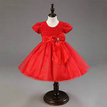 1-7Years Kids Girl Princess Bow Tutu Dress Baby Wedding Party Pageant Tulle Dresses  SM6