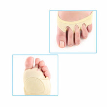 1 Pair Nursing Pad Open Toe Socks Women Men Foot Care Soft Pad Sweat Absorber Invisible SM6