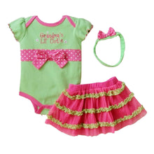 1 Set born Infant Baby Girl Clothing Polka Dot Headband  Romper  TUTU Outfit Clothes 3pcss Sets  SM6