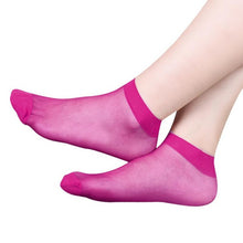 10 Pairs Socks  Fashion Women's Socks Crystal Thin Transparent Thin Silk Socks Women In  Sokken Vrouwen 10 Colors SM6