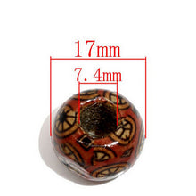 100Pcs Mixed Painted Wood Spacer Beads Fit Charm Bracelet SM6