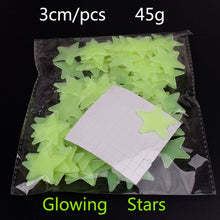 100Pcs/Set Kids Bedroom Beautiful Fluorescent Glow In The Dark Stars Wall Stickers Baby Rooms Sticker Home Decoration SM6