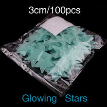 100Pcs/Set Kids Bedroom Beautiful Fluorescent Glow In The Dark Stars Wall Stickers Baby Rooms Sticker Home Decoration SM6