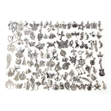 100Pcs Tibetan Silver Mix Charm Pendants Jewelry SM6