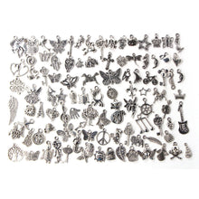 100Pcs Tibetan Silver Mix Charm Pendants Jewelry SM6