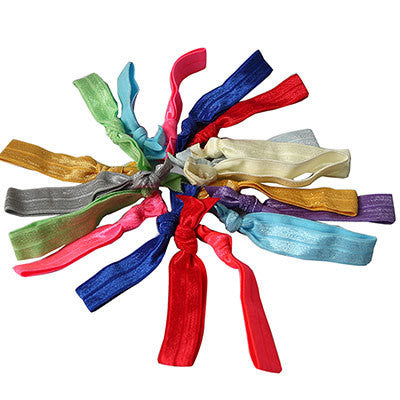 10Pcs Attractive Multi Color Knot Elastic Hair Tie Hairb  Rubber B  Ponytail g Headb  SM6