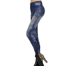 Women New Fashion Classic Stretchy Slim Leggings Sexy imitation Jean Skinny Jeggings Skinny Pants SM6