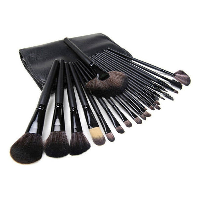 (24pcss ) Pro Makeup Brush Foundation Eye Shadows Lipsticks Powder Make Up Brushes Tools  PU Bag pincel maquiagem SM6