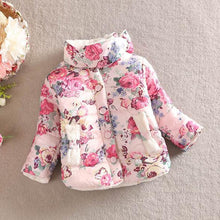 Baby Girls Cotton Floral Coat Long Sleeve Jacket Thick Warm Outerwear SM6