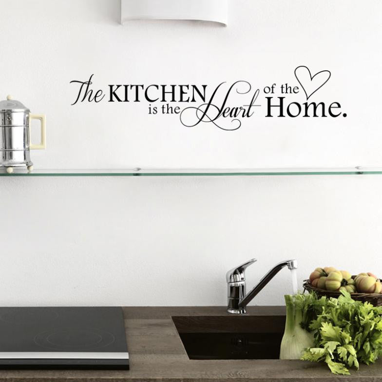 #Cu3 New Kitchen + Home Letter Heart Pattern PVC Removable Wall Sticker Home Decor  SM6