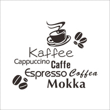 "Kaffee"  NEW Living Room Backdrop Removable Waterproof Vinyl decoracion hogar vinyl wall stickers home decor SM6