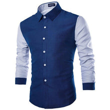 Men Slim Fit Dress Shirts Celebrity Fashion Business Casual Long Sleeve Fomal Shirt TopSM6
