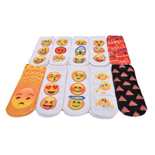 10 Styles Women 3D Printed Smiley Face Emoticons Emoji Amusing Ankle Socks Costume Accessories For Women SM6