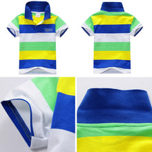 1-7Y Baby Children Boys Striped T-shirts Kids Tops S Tee Polo Shirts Clothing SM6