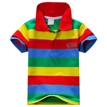 1-7Y Baby Children Boys Striped T-shirts Kids Tops S Tee Polo Shirts Clothing SM6