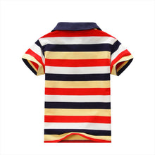1-7Y Baby Children Boys Striped T-shirts Kids Tops S Tee Polo Shirts Clothing SM6