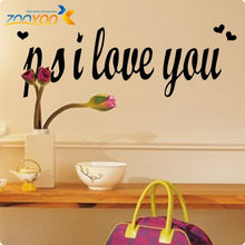 " P.S. I Love You" Loving Vinyl Wall Decals  Hot Selling Wall Stickers SM6