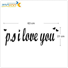 " P.S. I Love You" Loving Vinyl Wall Decals  Hot Selling Wall Stickers SM6
