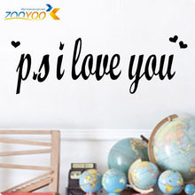 " P.S. I Love You" Loving Vinyl Wall Decals  Hot Selling Wall Stickers SM6