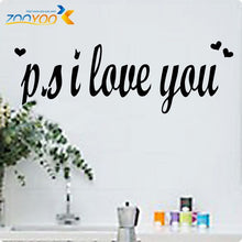 " P.S. I Love You" Loving Vinyl Wall Decals  Hot Selling Wall Stickers SM6