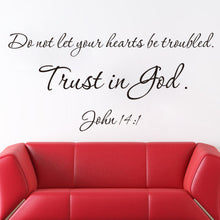 "Trust In God" PVC Removable Wall Sticker Decor For bedroom living Rooms SM6