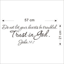 "Trust In God" PVC Removable Wall Sticker Decor For bedroom living Rooms SM6