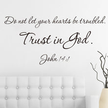 "Trust In God" PVC Removable Wall Sticker Decor For bedroom living Rooms SM6