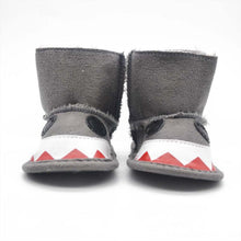 0-18 Months Kids Baby Boys Girls Snow Boots Shark Mouth Snowshoes Warm Crib Shoes  SM6