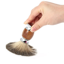 Wooden Handle Shaving Brush Pure Badger Hair Shaving Brush Barber Salon Men Facial Beard Cleaning Shave Tool Shaving Razor Brush SM6