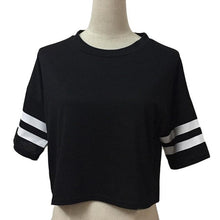 mokingtop Punk Cropped Tops Summer Short Sleeve Women T Shirt Loose Women Clothes Woman T shirt Top Short Feminino#212 SM6