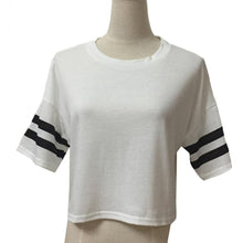 mokingtop Punk Cropped Tops Summer Short Sleeve Women T Shirt Loose Women Clothes Woman T shirt Top Short Feminino#212 SM6