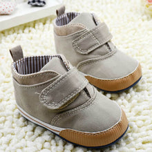 0-18M born Baby Boys Cotton Ankle Canvas High Crib Shoes Casual Sneaker Toddler First Walkers  SM6