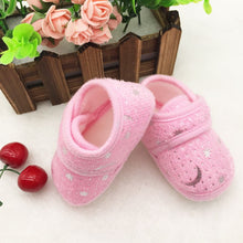 0-18Months Cute Infants Bay Boys Girls Shoes Cotton Crib Shoes Star Print First Walkers SM6
